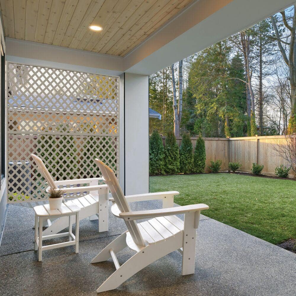 Clay 4 ft. x 8 ft. Classic Diamond Vinyl Lattice Panel