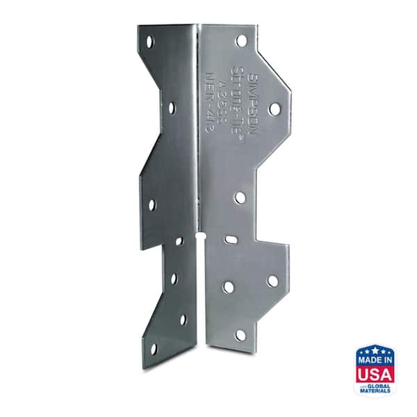 Simpson Strong-Tie 1-7/16 in. x 4-1/2 in. Stainless-Steel Framing Angle