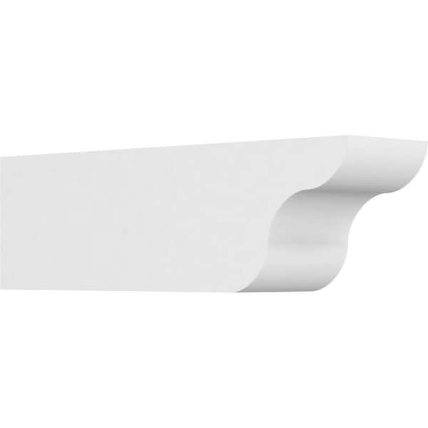Ekena Millwork 5 in. x 6 in. x 20 in. Standard Carmel Architectural Grade PVC Rafter Tail Brace