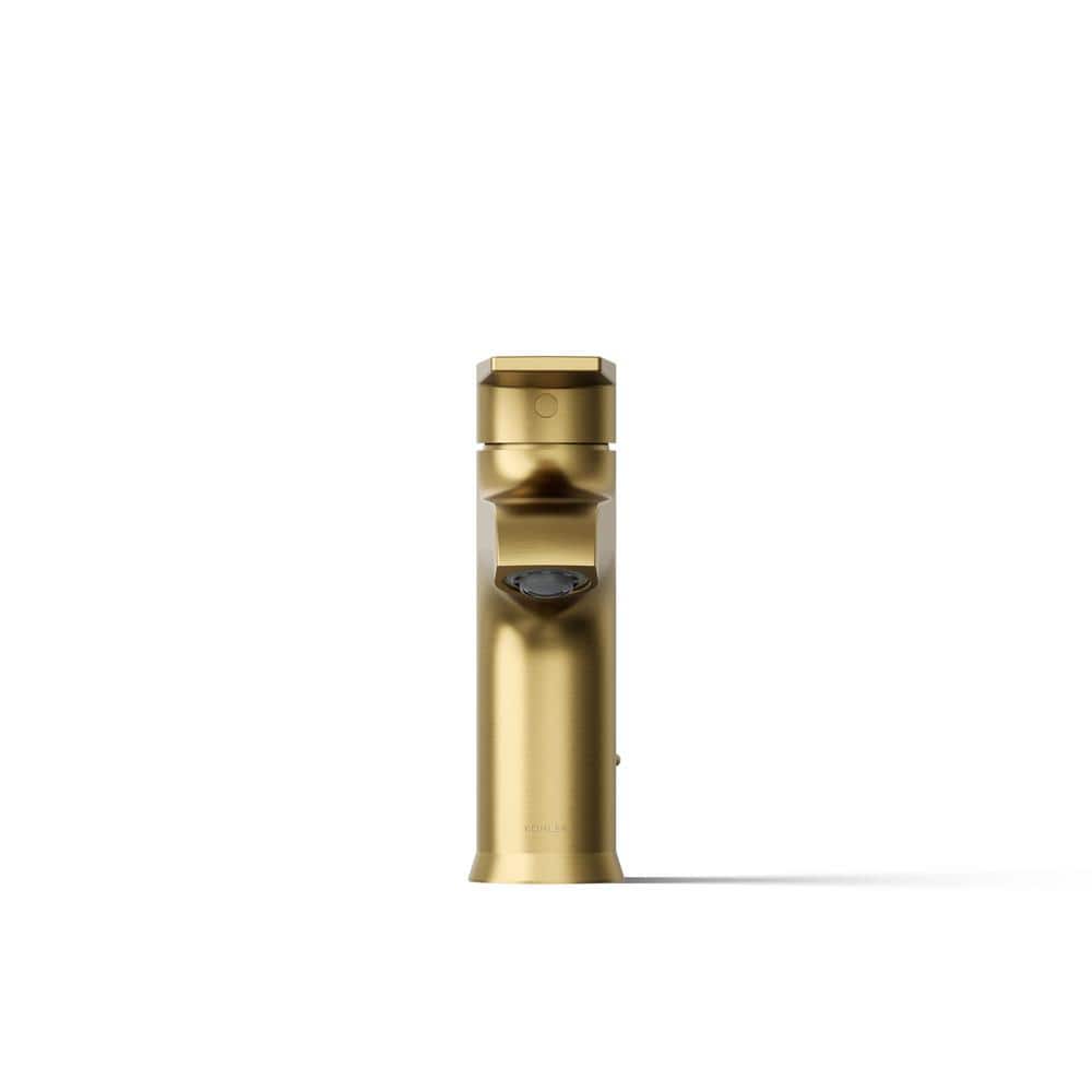 Vibrant Brushed Brass Single-Handle Bathroom Faucet
