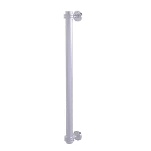 18 in. Center-to-Center Refrigerator Pull with Dotted Aents in Satin Chrome