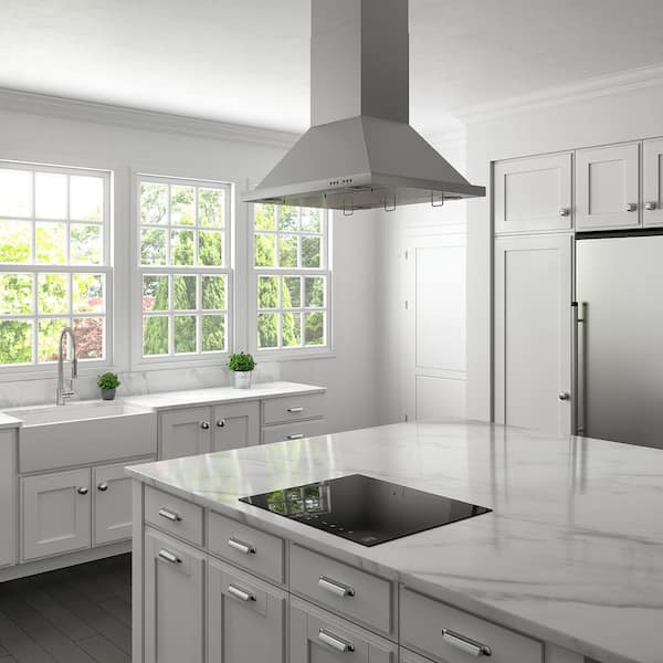 24 in. 4 Burner Element Top Control Induction Cooktop with Touch Controls in Black Glass