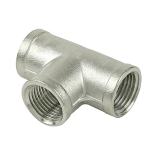 1/2 in. FIP Stainless Steel Pipe Tee Fitting