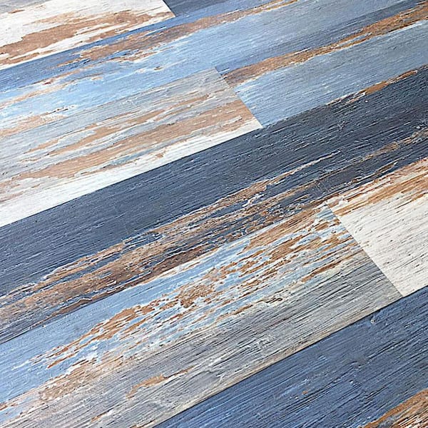HYDROSTOP Old Blue Sea 20 MIL x 7.1 in. W x 48 in. L Waterproof Click Luxury Vinyl Plank Flooring (23.64 sq.ft./case)