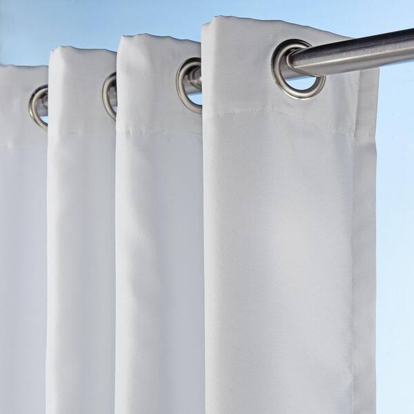 Sun Zero Beacon Woven Indoor/Outdoor UV Protectant Grommet Curtain Panel 52" x 8 