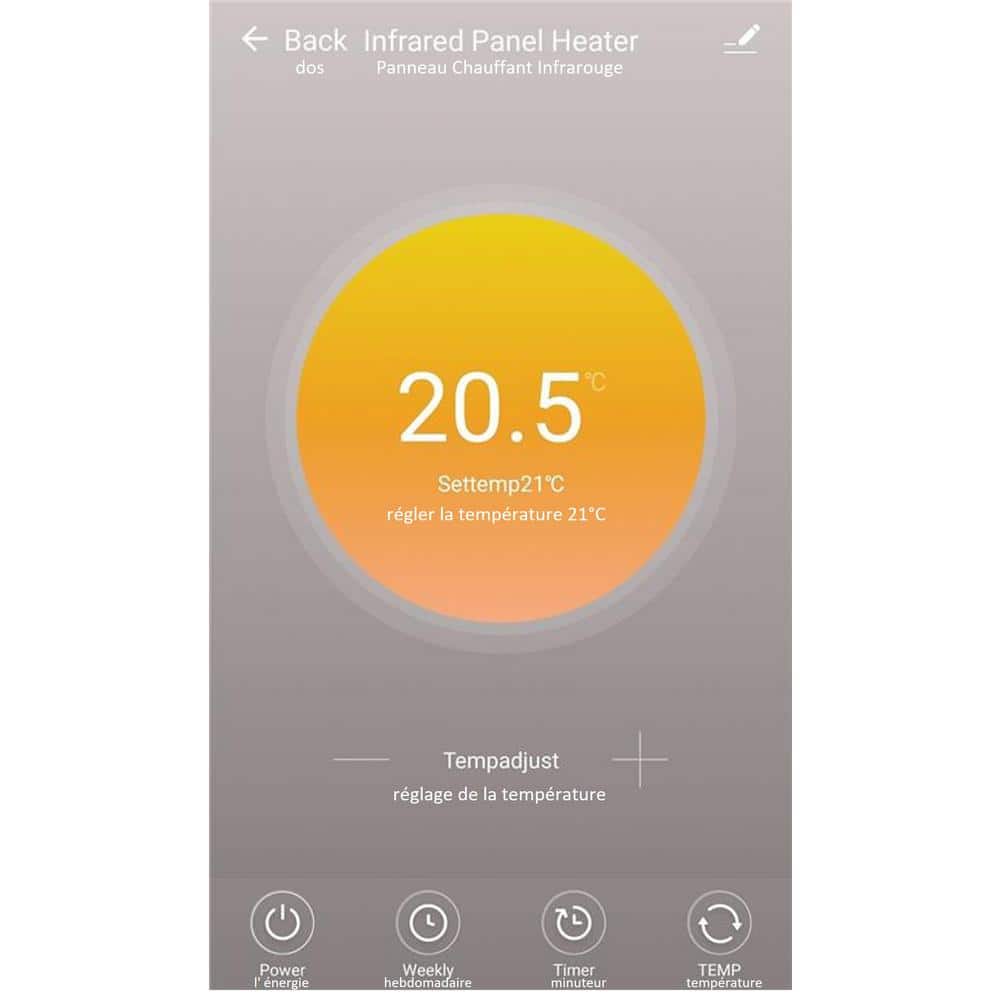 Wexstar EWT-009US Plug-in Wi-Fi Thermostat with Smart Phone Control