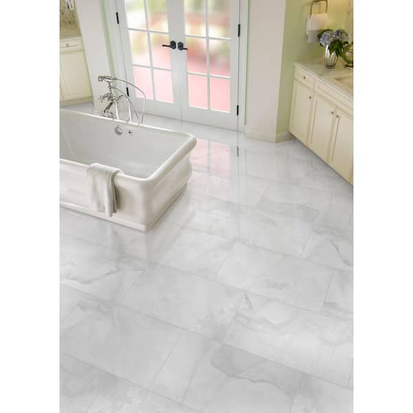 Calgary Onyx 16 in. x 32 in. Polished Porcelain Marble Look Floor and Wall Tile (14.2 sq. ft. /Case)