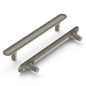 Maven Collection Pull 5-1/16 in. (128mm) Center to Center Satin Nickel Finish Modern Zinc Bar Pull (1-Pack )