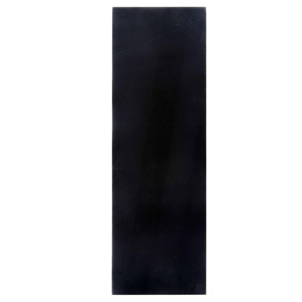 4x12 Black Honed Marble Subway Floor and Wall Tile