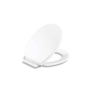 Highline Quiet-Close Round Closed Front Toilet Seat in White