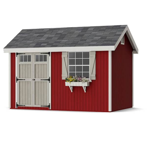 Colonial Pinehurst 8 ft. x 12 ft. Outdoor Wood Storage Shed Precut Kit with Operable Window (96 sq. ft.)