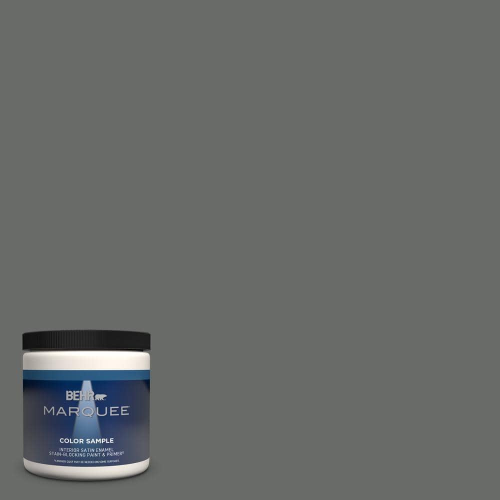 BEHR MARQUEE 8 oz. BNC26 Lunar Basalt Satin Enamel BEHR MARQUEE 8 oz. BNC26 Lunar Basalt Satin Enamel