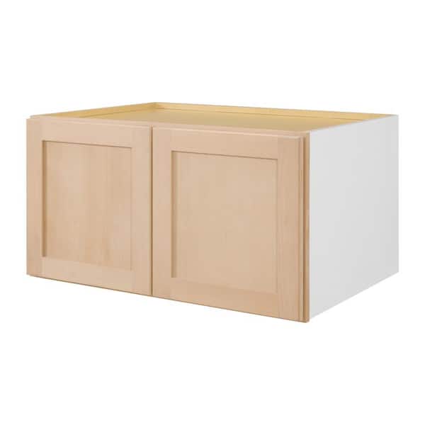 33 in. W x 24 in. D x 18 in. H Ready to Assemble Wall Bridge Kitchen Cabinet in Unfinished with CLICKREADY Technology