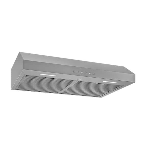 Glacier 36 in. 490 MAX Blower CFM Convertible Under Cabinet 1.0 Sones Stainless Range Hood