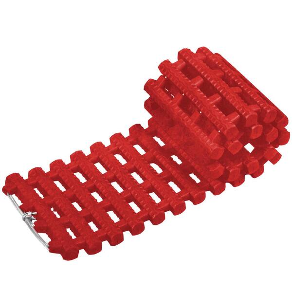 Snow Joe TracAssist 23.6 in. Non-Slip Traction for Car Tires in Snow, Ice, Mud and Sand, Red