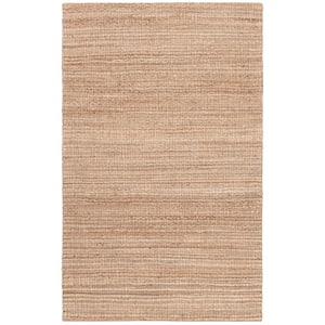 Cape Cod Natural Doormat 3 ft. x 5 ft. Solid Striped Area Rug