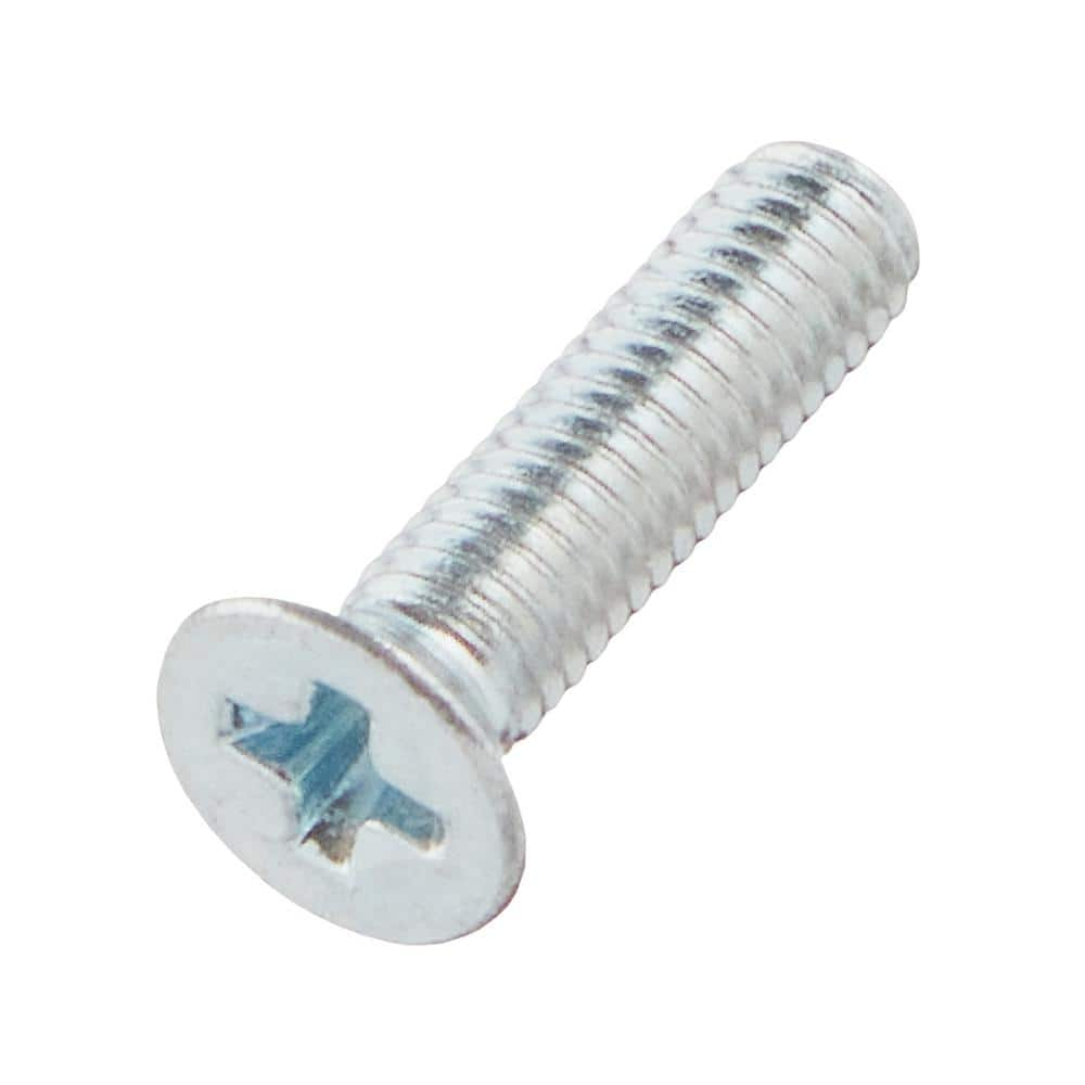 Everbilt M3-0.5x12mm Zinc Flat Head Phillips Drive Machine Screw 2 ...