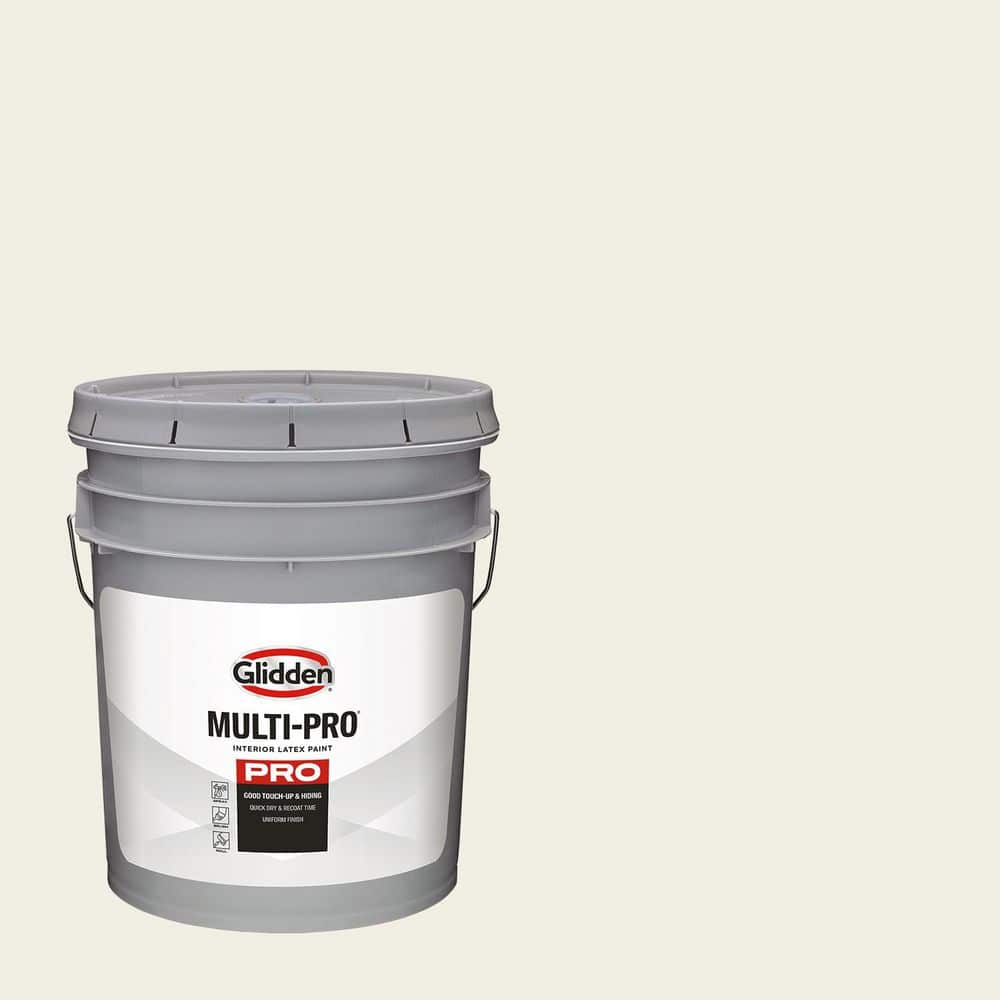Glidden Multi-Pro 5 gal. PPG1020-1 Atrium White Eggshell Interior Paint ...