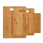 Classic Cuisine 3-Piece Acacia Wood Cutting Board Set with Handles KIT-CUT3  - The Home Depot