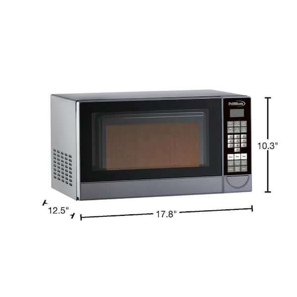 Premium LEVELLA 0.7 cu. ft. Counter Top Microwave Oven in Stainless Steel  PM70710 - The Home Depot