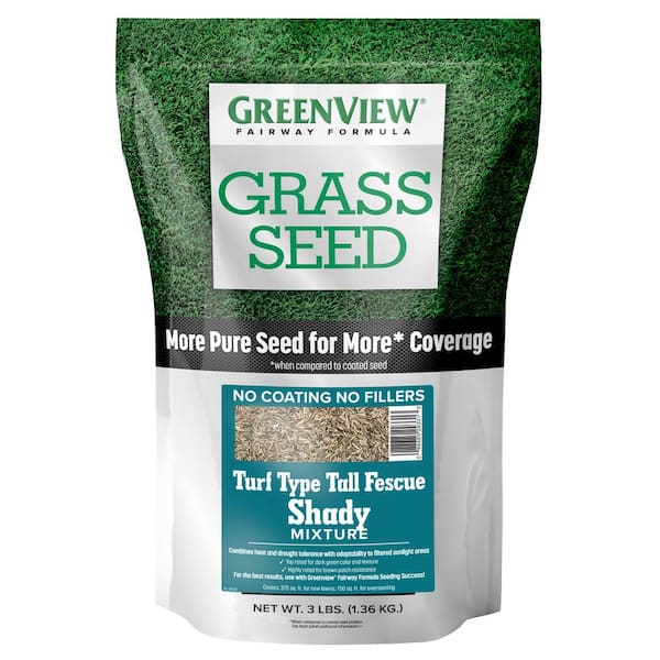 GreenView 3 lbs. Fairway Formula Grass Seed Turf Type Tall Fescue Shady Mixture2829349 The