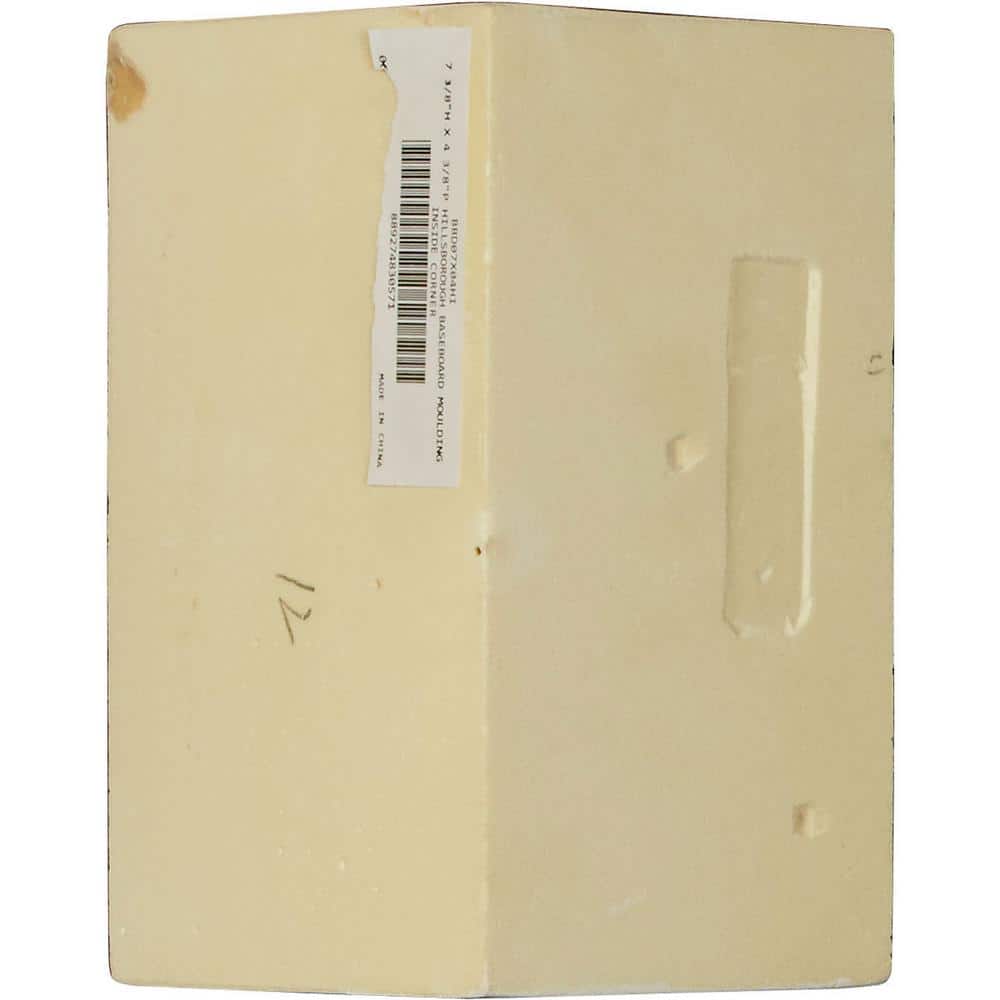 7 3/8"H x 4 3/8"P Polyurethane Baseboard Moulding Inside Corner