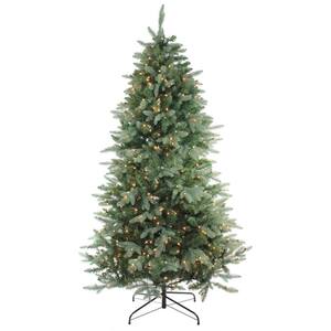9 ft. Green Pre-Lit Granville Fraser Fir Artificial Christmas Tree with 1200 Clear Lights