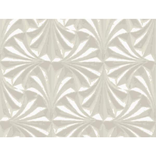 Candice Olson Sculpted Ivory Fans Wallpaper