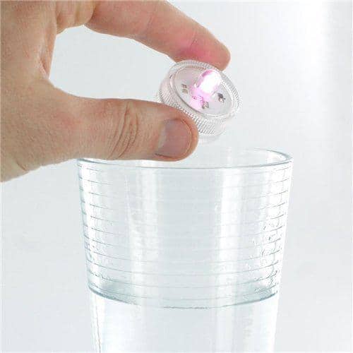 1 in. Clear Waterproof Underwater LED Tea Light (Pack of 36)