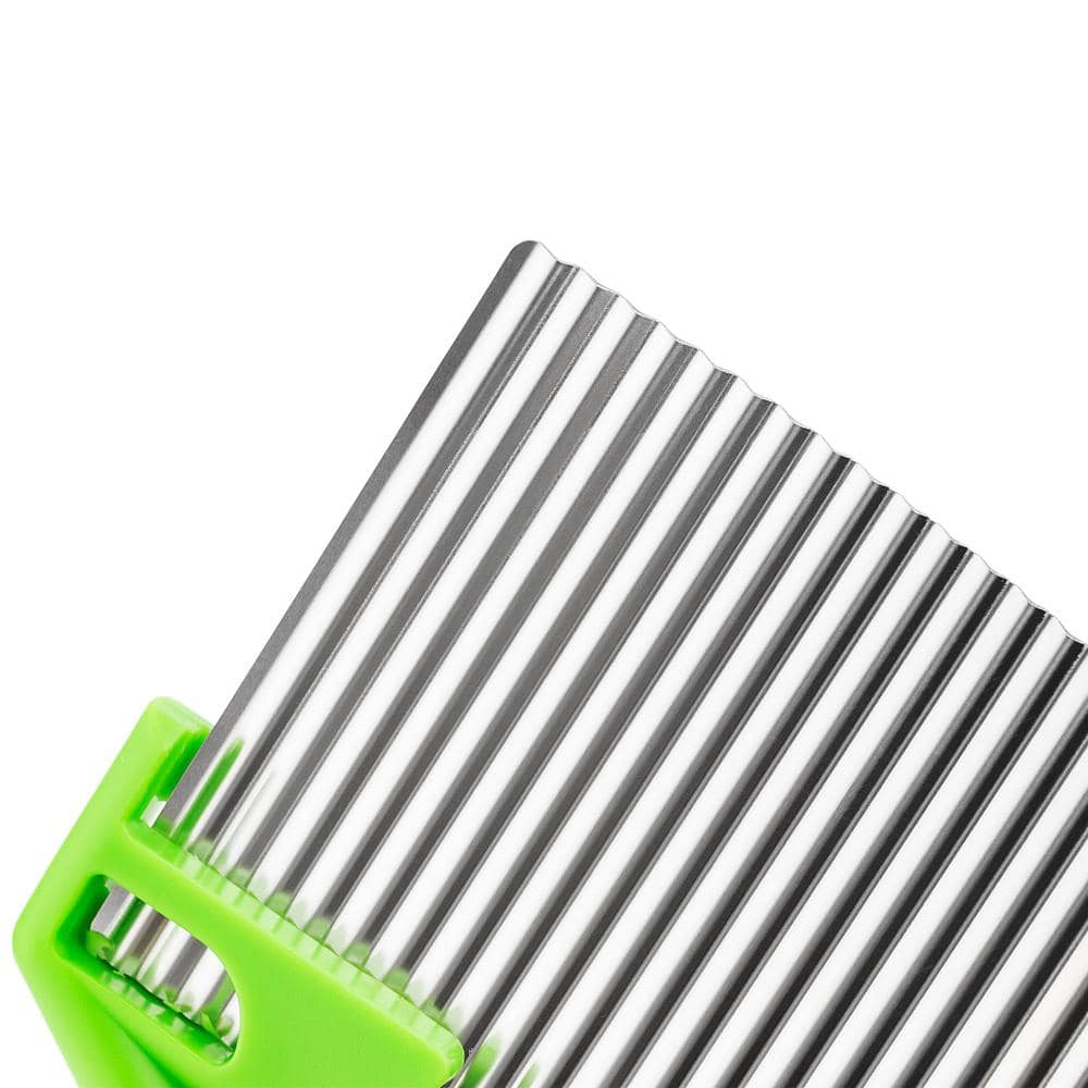 Nisaku Green Plastic and Stainless Steel Angled Weeder, 3-Inch Blade
