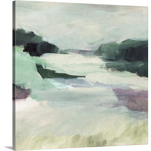 "Pastoral Haze II" by Annie Warren 1-Piece Museum Grade Giclee Unframed Abstract Art Print 30 in. x 30 in.