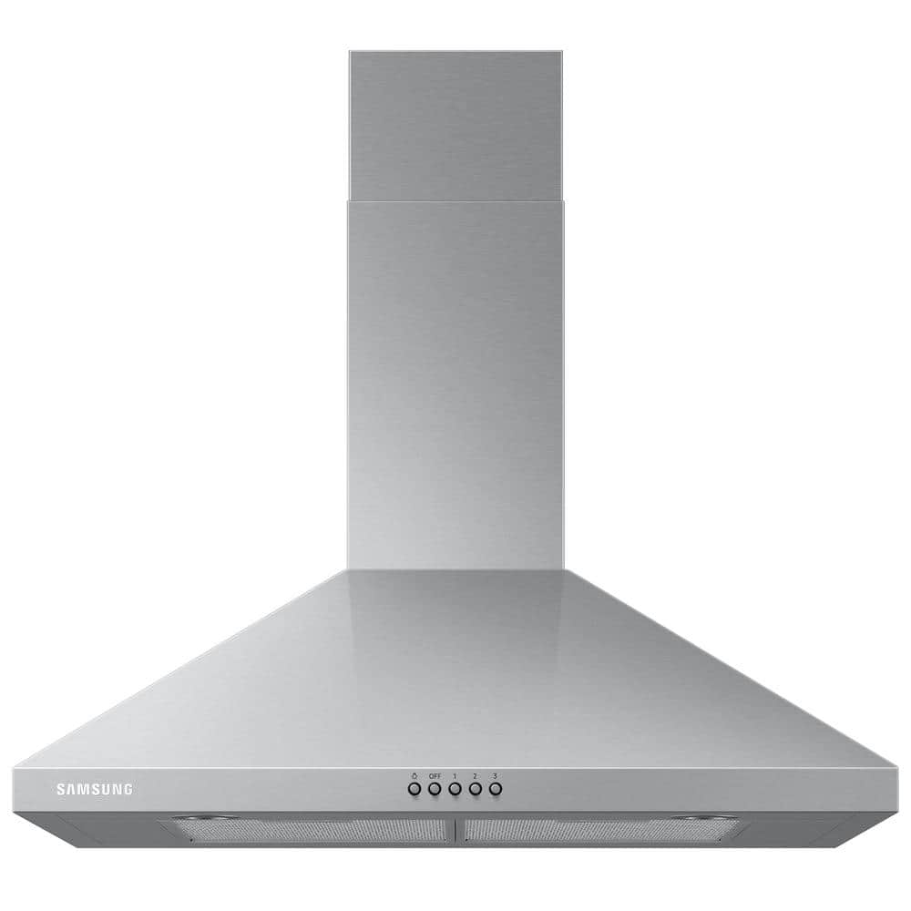 Samsung 30 in. Wall Mount Range Hood with LED Lighting in Stainless Steel, Silver