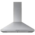30 in. Wall Mount Range Hood with LED Lighting in Stainless Steel