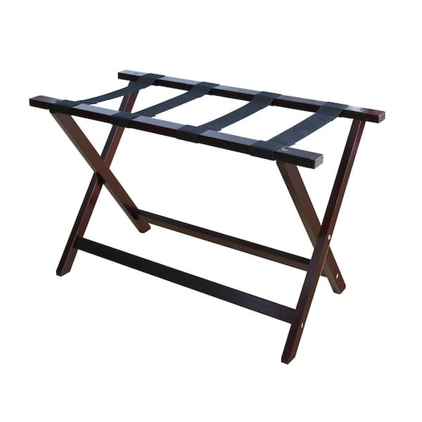 Casual Home Heavy Duty Solid Wood Luggage Rack in Espresso