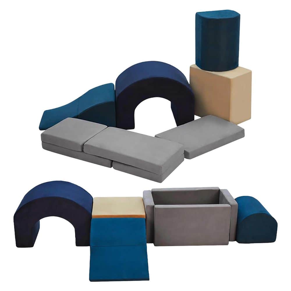 7-Piece Climbing Set [Soft Foam] Indoor Freestanding Play Blocks for Toddlers and Kids - Ideal for Crawling and Ball price history on PriceWatchPro
