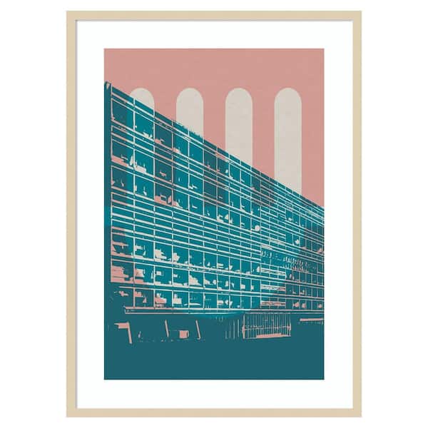 Amanti Art Architecture V by Gary William 1 Piece Framed Giclee Architecture Art Print 41 in. x 30 in.