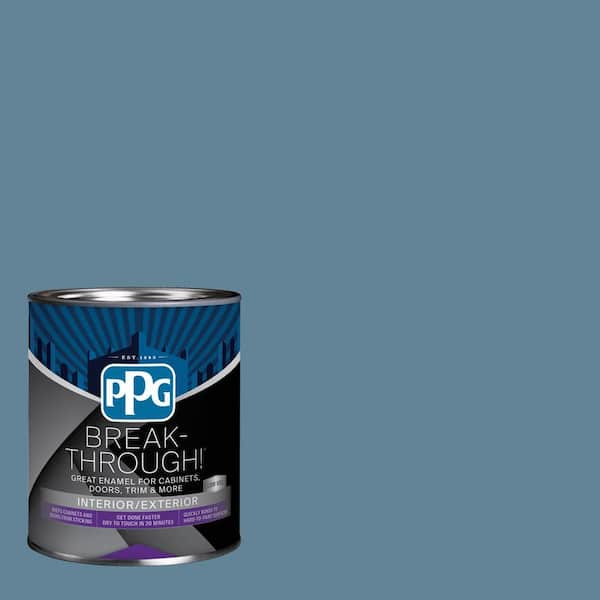 Break-Through! 1 qt. PPG1152-5 Granite Falls Semi-Gloss Door, Trim & Cabinet Paint