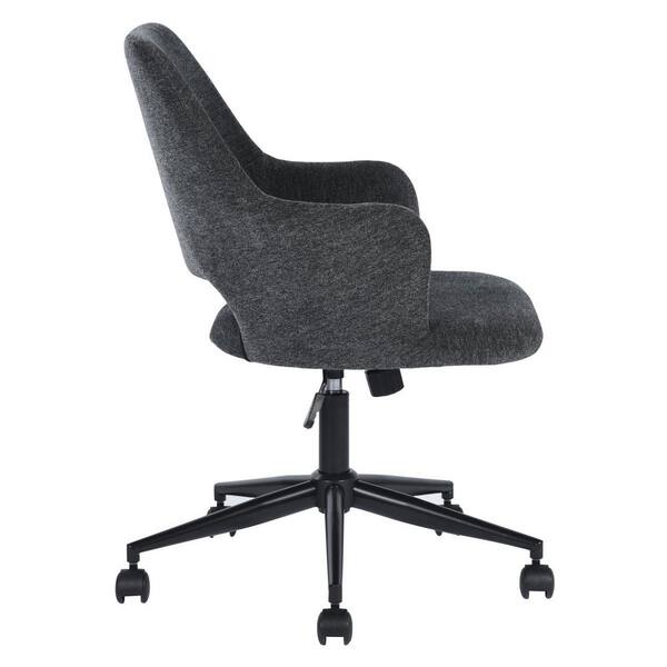 Homy Casa Office Chair Dark Grey Armchair Secretary Adjustable