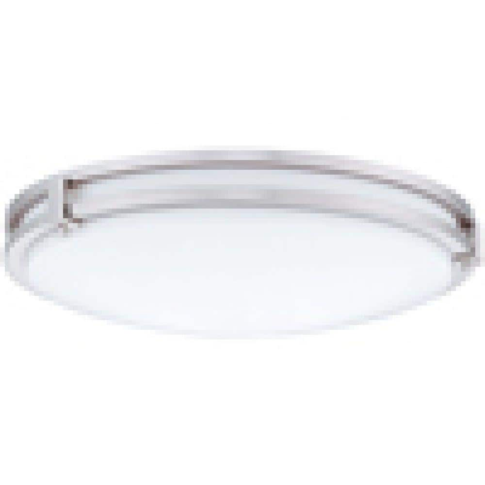 UPC 784231173190 product image for Saturn 16 in. 2-Light Brushed Nickel Semi-Flush Mount Light | upcitemdb.com