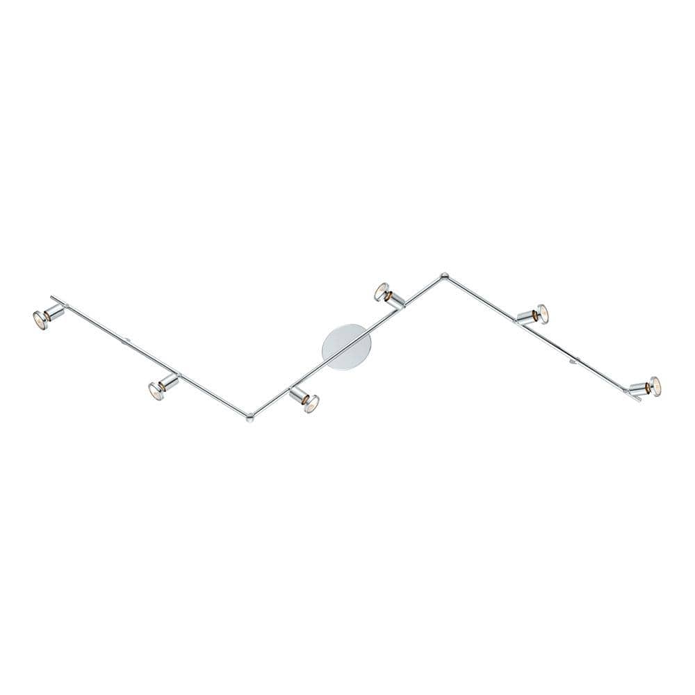 Buzz 2 6.2 ft. 6-Light Chrome Track Lighting Kit