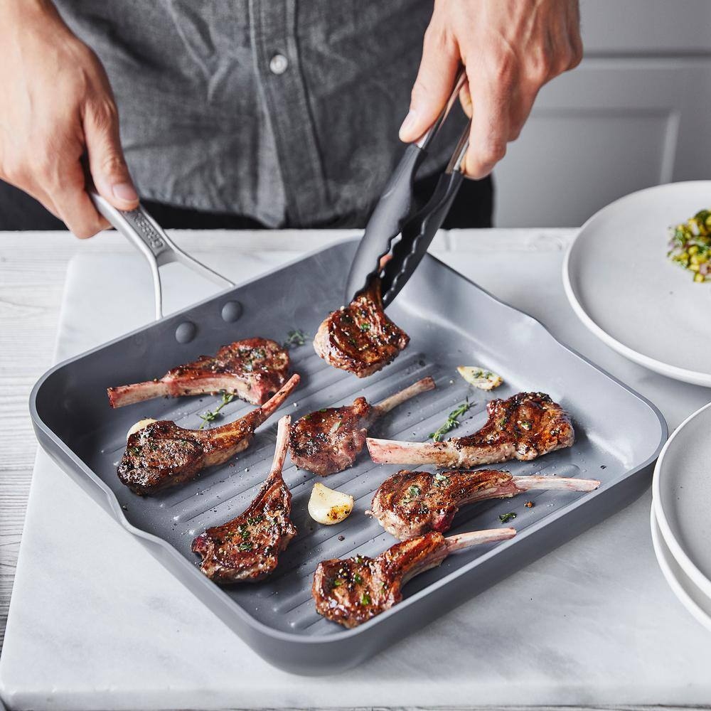 11" Black Aluminum Ceramic Nonstick Griddle Pan