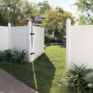 3-1/2 ft. W x 6 ft. H White Vinyl Windham Fence Gate