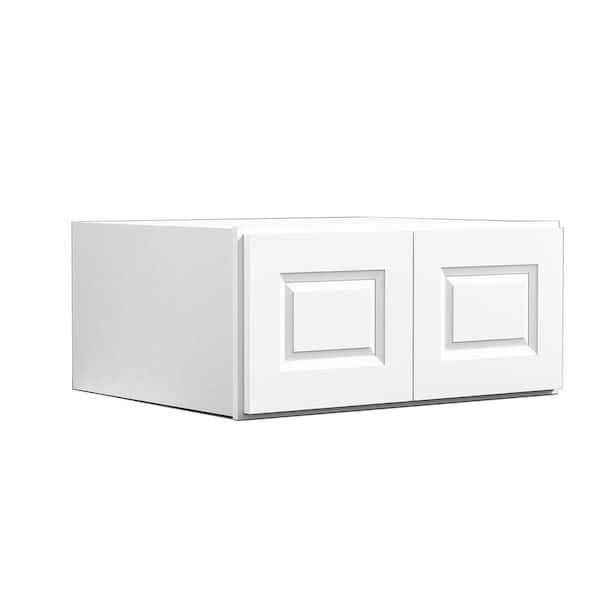 Hausvita 30-in W x 24-in D x 12-in H in Traditional White Plywood Ready to Assemble Kitchen Wall Cabinets with 2 Doors