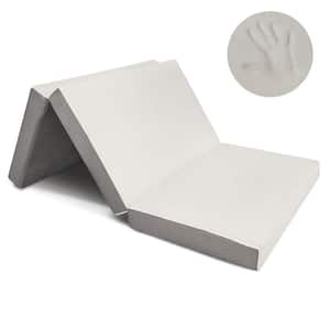Tri Fold 4 in. Twin Foam Firm Folding Mattress