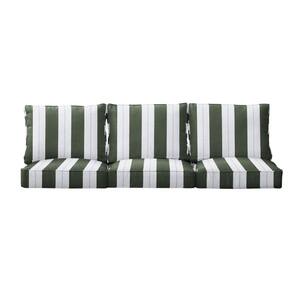 23 in. x 23.5 in. Deep Seating Indoor/Outdoor Couch Cushion Set in Sunbrella Relate Ivy