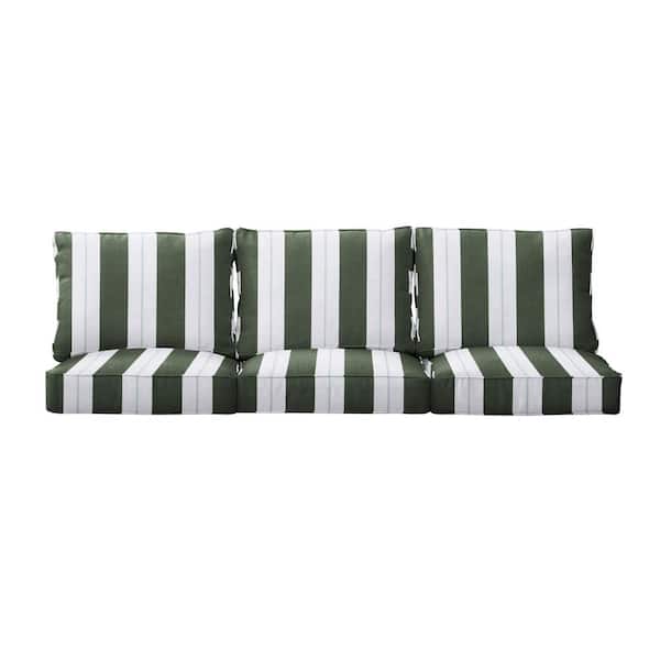 1101Design 23 in. x 23.5 in. Deep Seating Indoor/Outdoor Couch Cushion Set in Sunbrella Relate Ivy