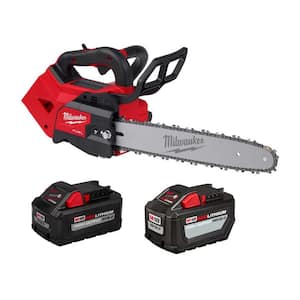 M18 FUEL 14 in. 18-Volt Lithium-Ion Brushless Cordless Battery Top Handle Chainsaw w/(1) 8.0 Ah & (1) 12.0 Ah Battery