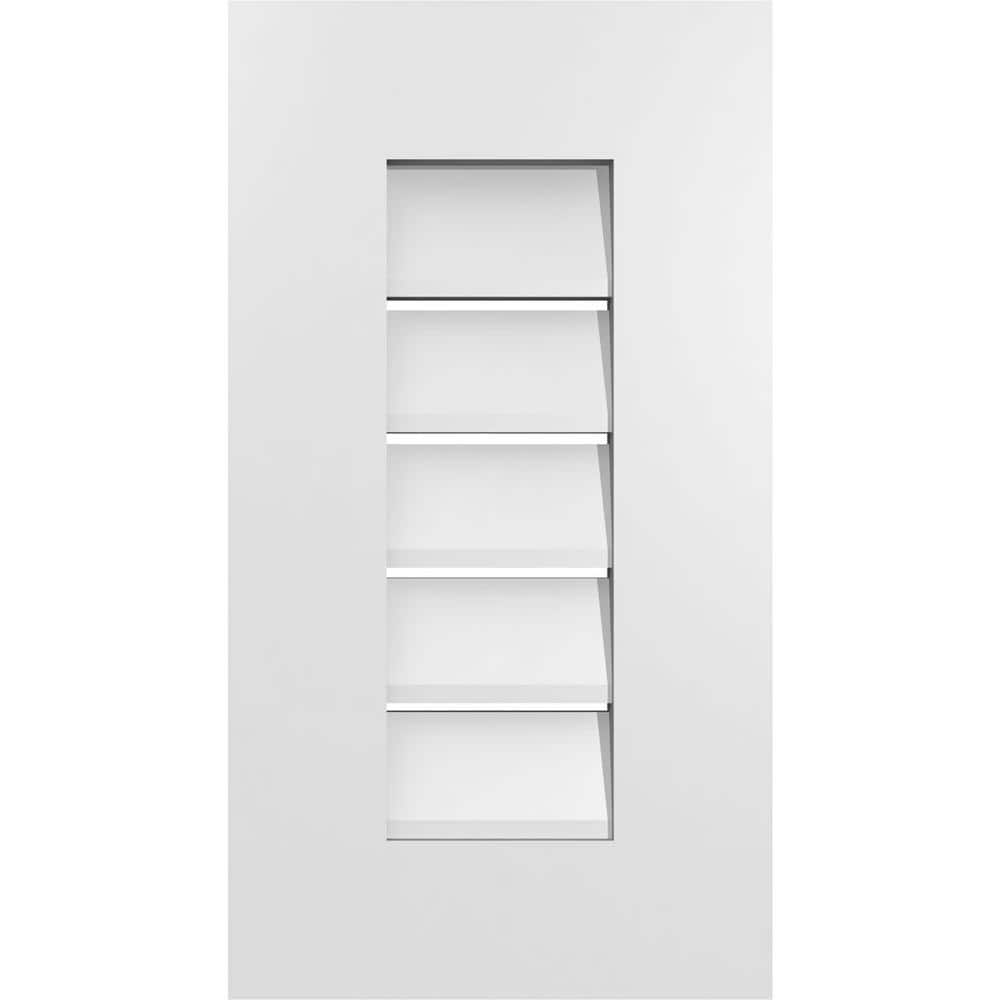 12 in. x 22 in. Rectangular White PVC Paintable Gable Louver Vent Functional price history on PriceWatchPro