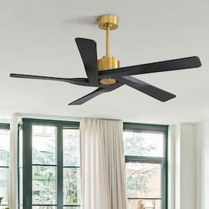 54 in. 6 Fan Speeds Ceiling Fan in Bronze without Light (5 Blades)