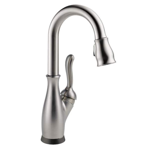 Delta Leland Touch2O with Touchless Technology Single Handle Bar Faucet in Spotshield Stainless